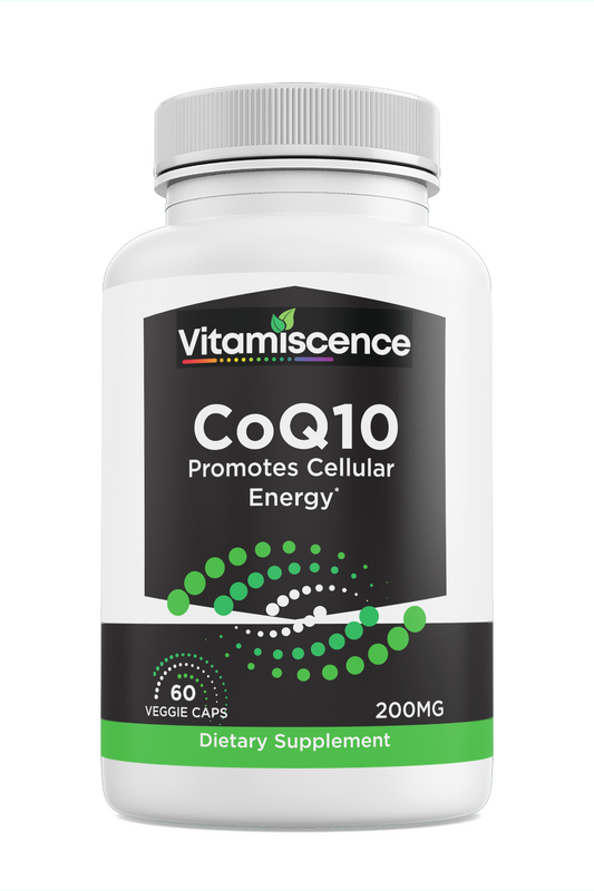 CoQ10, One Pack, 200mg, 60 Capsules Count. Promotes Cellular Energy, Antioxidant, Co q10 Supplements